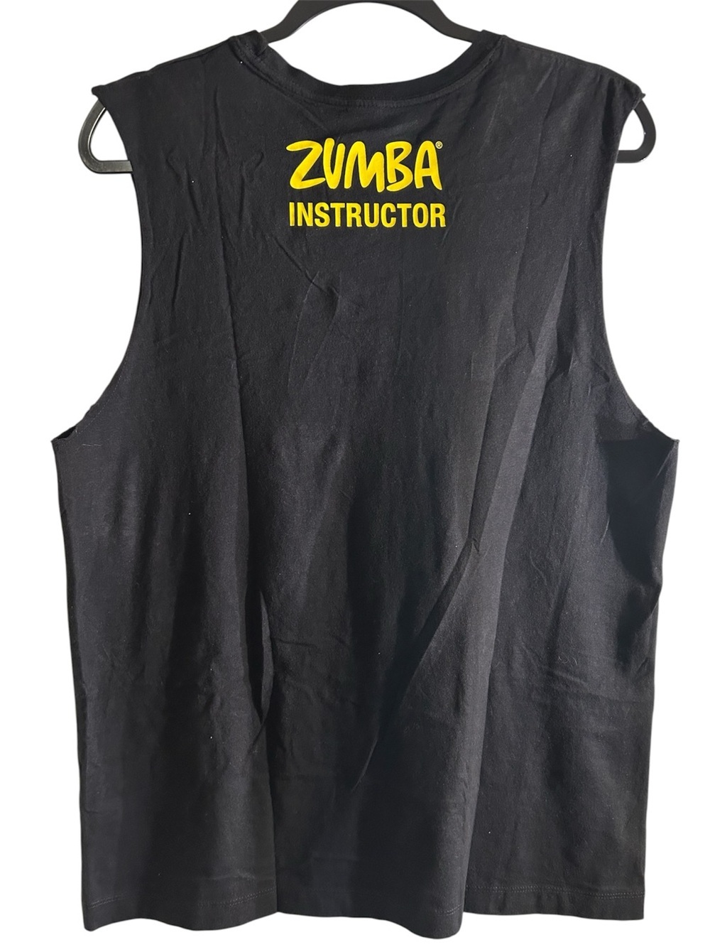 Zumba Fitness®️ Black Tee with graphic, less talk, more dance, Size M/L - Picture 2 of 3